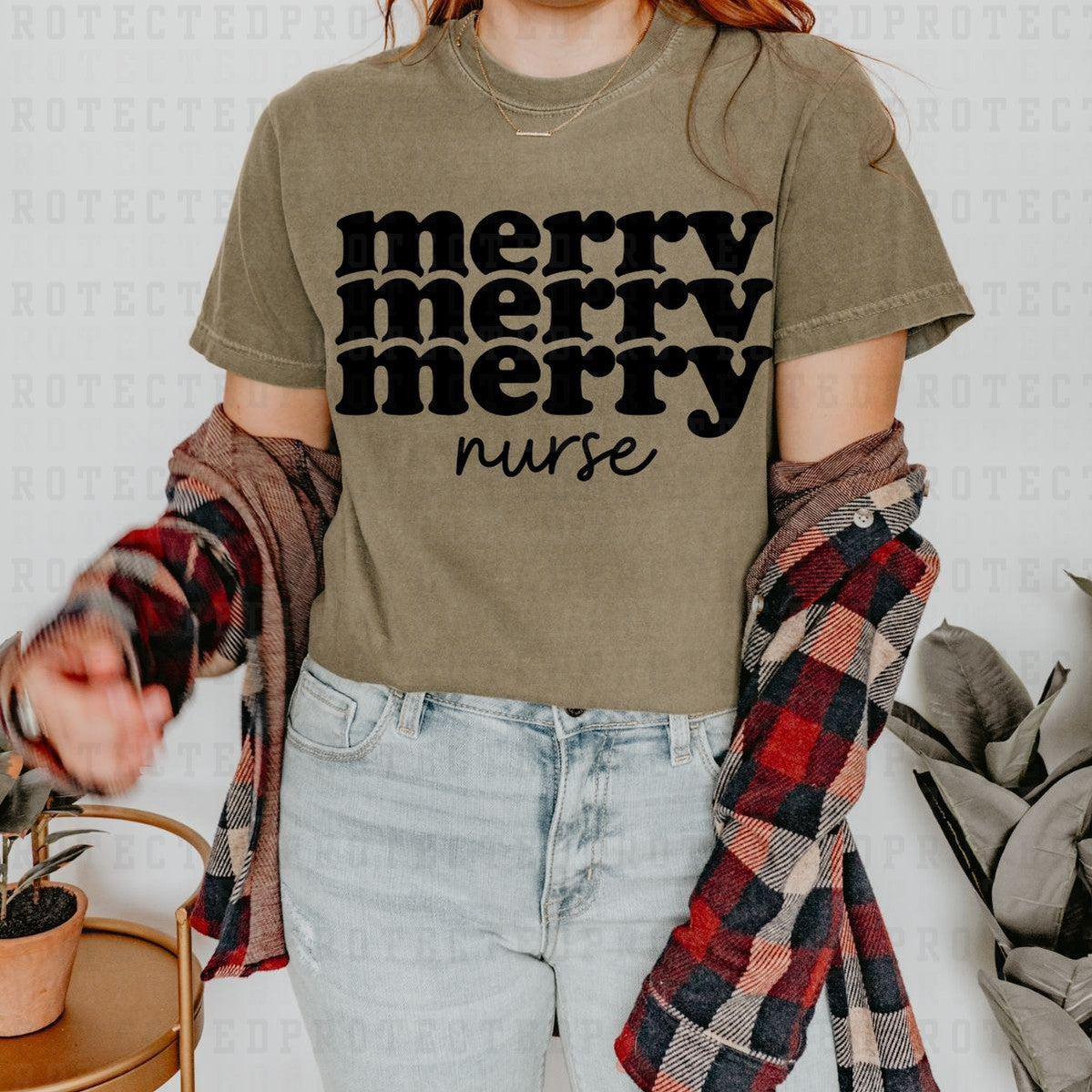 MERRY NURSE *SINGLE COLOR* - DTF TRANSFER