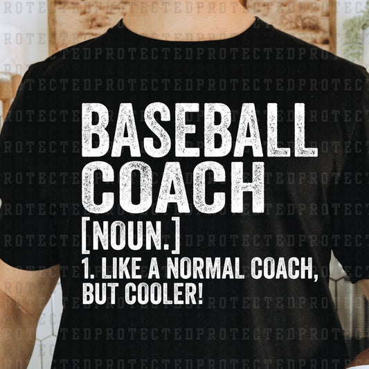 BASEBALL COACH *SINGLE COLOR* - DTF TRANSFER