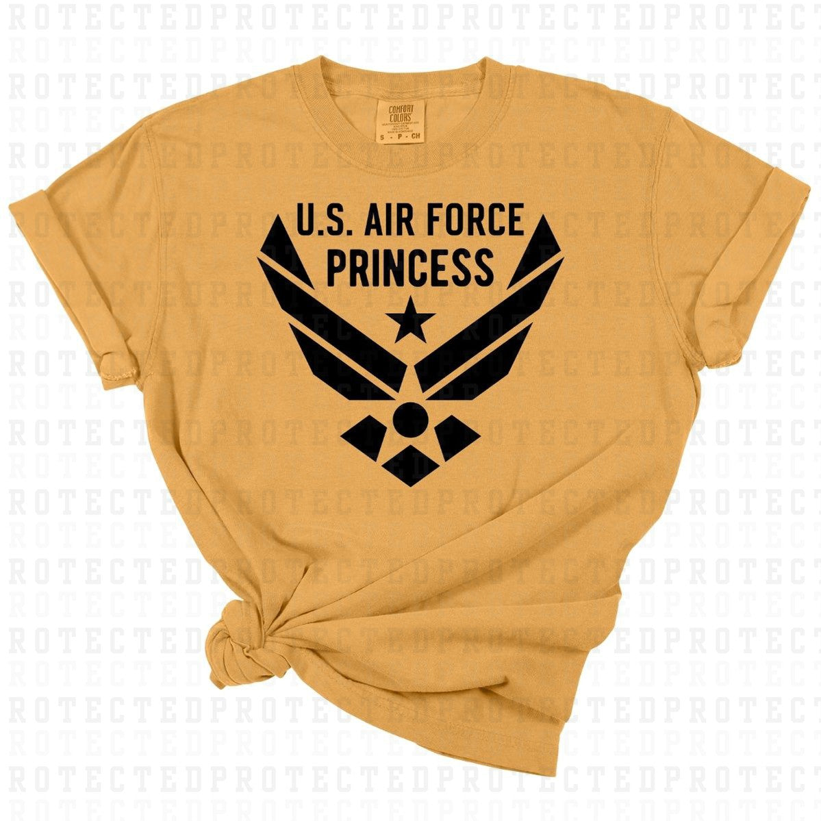 US AIR FORCE PRINCESS *SINGLE COLOR* - DTF TRANSFER