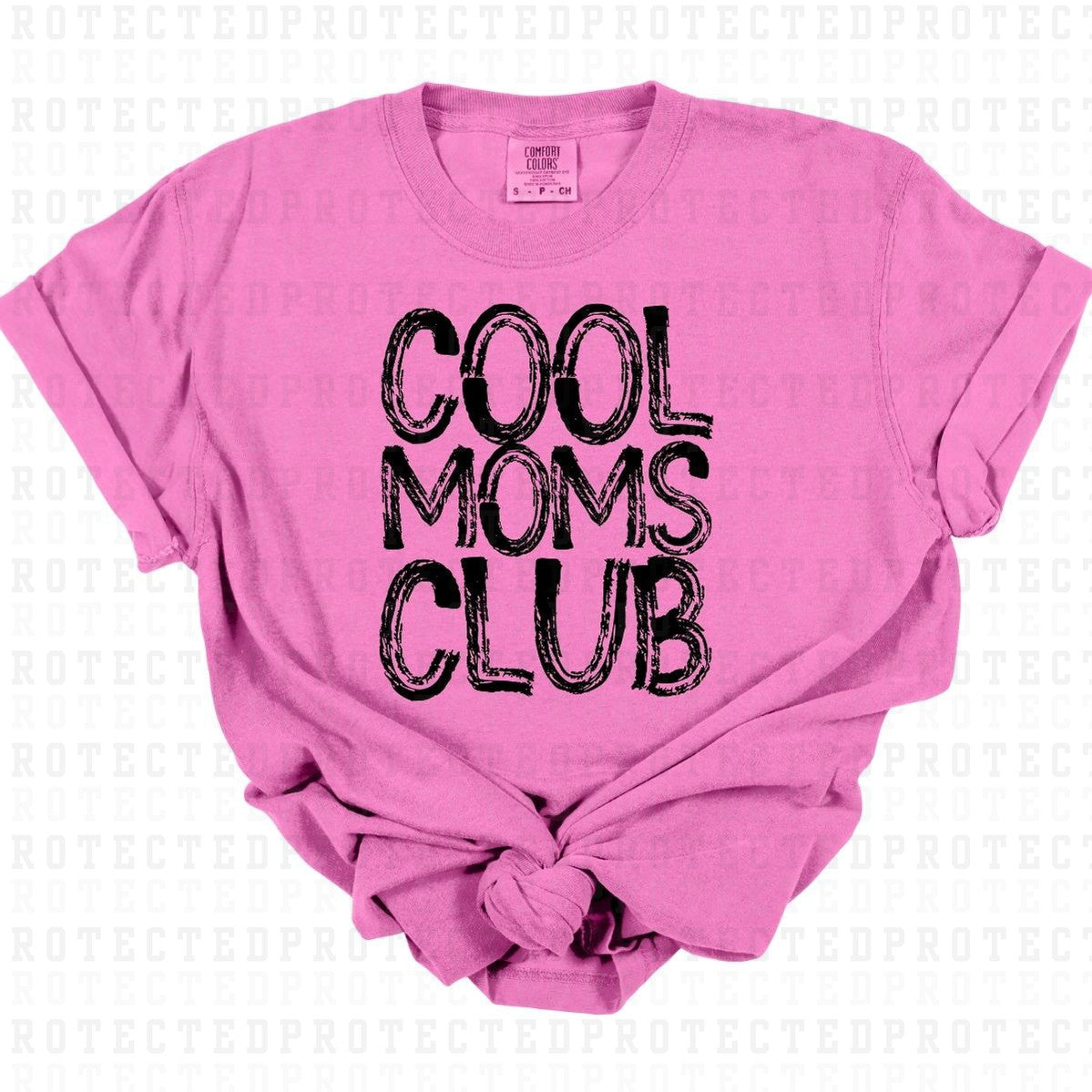 COOL MOMS CLUB *SINGLE COLOR* - DTF TRANSFER