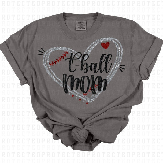 T-BALL MOM *FAUX SEQUIN* - DTF TRANSFER