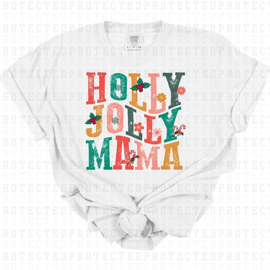 HOLLY JOLLY MAMA - DTF TRANSFER