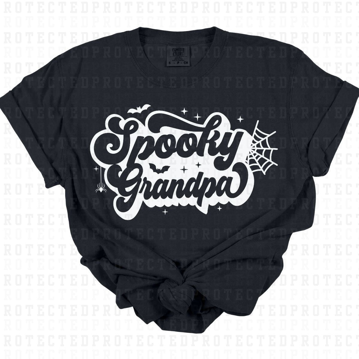 SPOOKY GRANDPA *SINGLE COLOR* - DTF TRANSFER