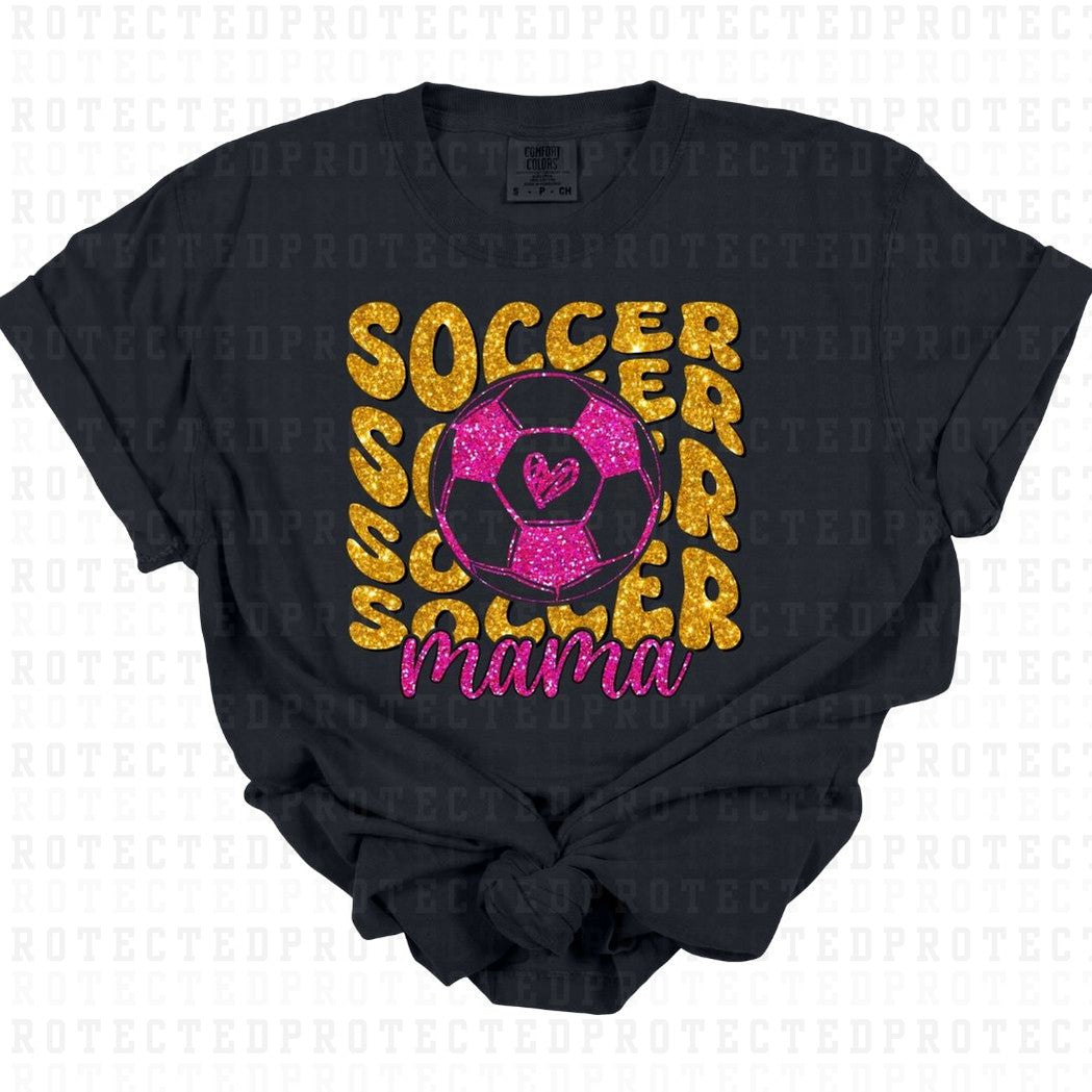 SOCCER MAMA *FAUX SEQUIN* - DTF TRANSFER