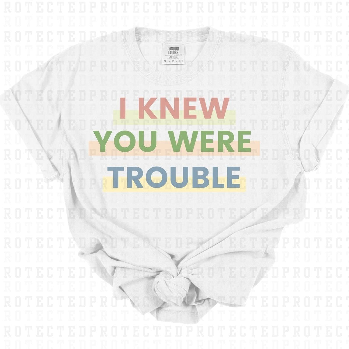 I KNEW YOU WERE TROUBLE *TSWIFT* - DTF TRANSFER