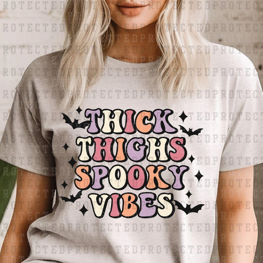 THICK THIGHS SPOOKY VIBES - DTF TRANSFERS