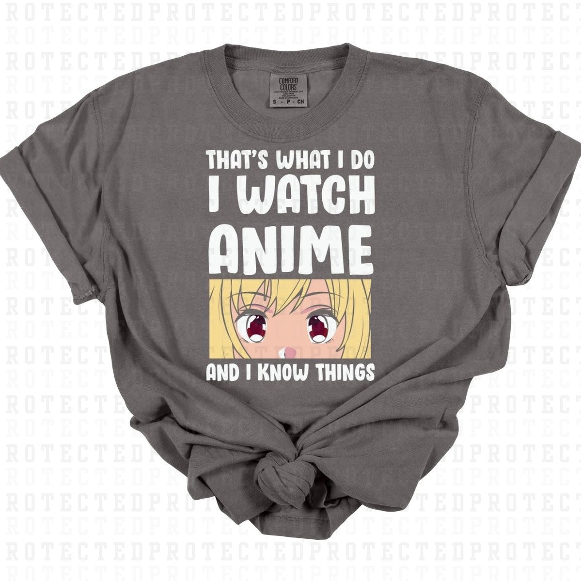 WATCH ANIME AND KNOW THINGS - DTF TRANSFER