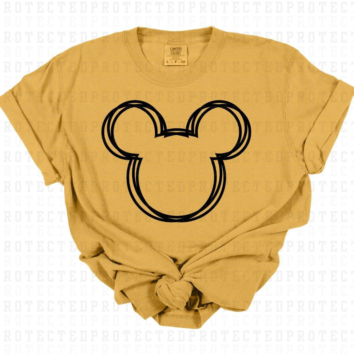 MOUSE EARS *SINGLE COLOR* - DTF TRANSFER