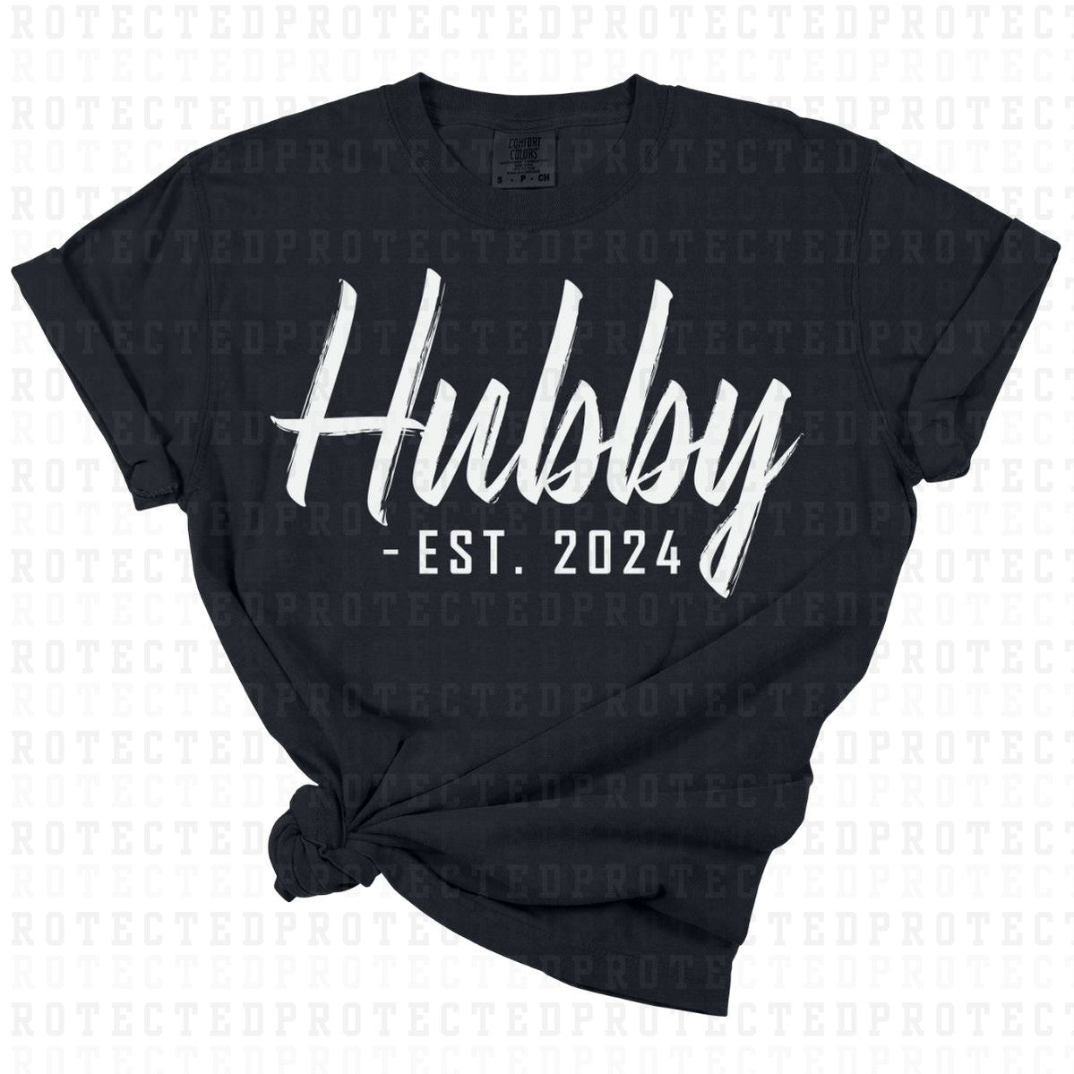 HUBBY EST 2024 *SINGLE COLOR* - DTF TRANSFER