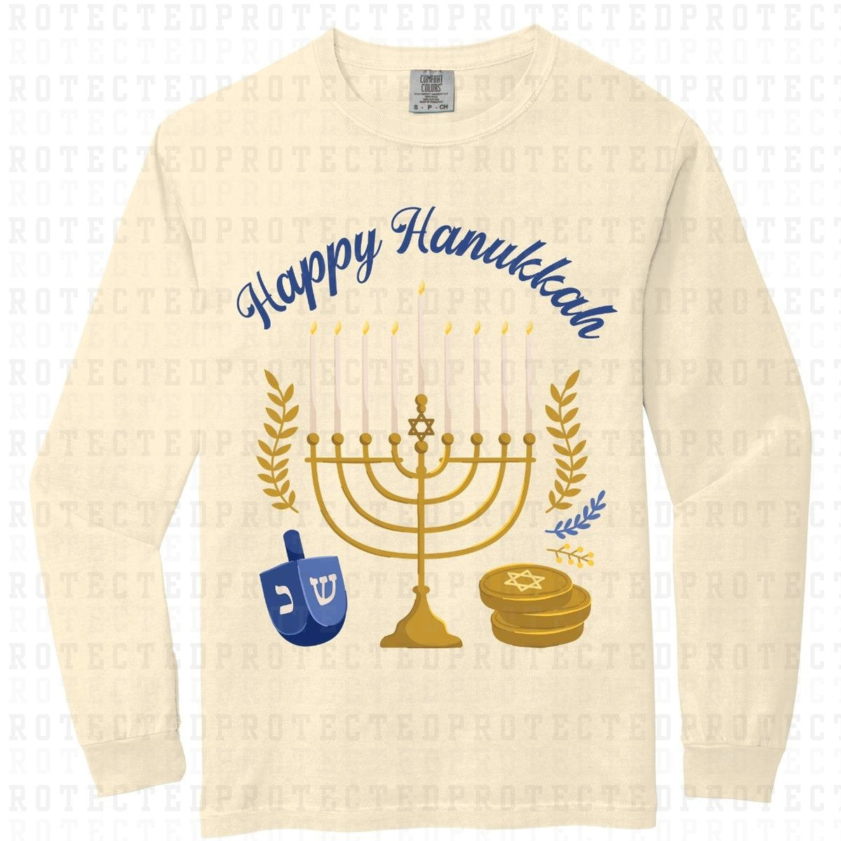 HAPPY HANUKKAH - DTF TRANSFER