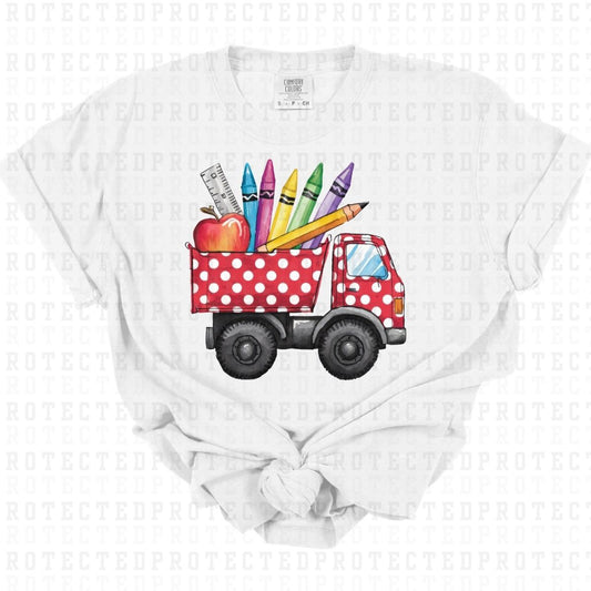 BACK TO SCHOOL DUMP TRUCK - DTF TRANSFER