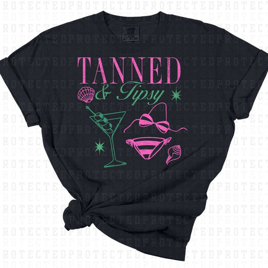 COQUETTE TANNED AND TIPSY *GRUNGE* - DTF TRANSFER