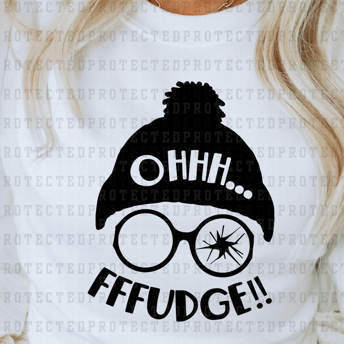 OH FUDGE *SINGLE COLOR* - DTF TRANSFER