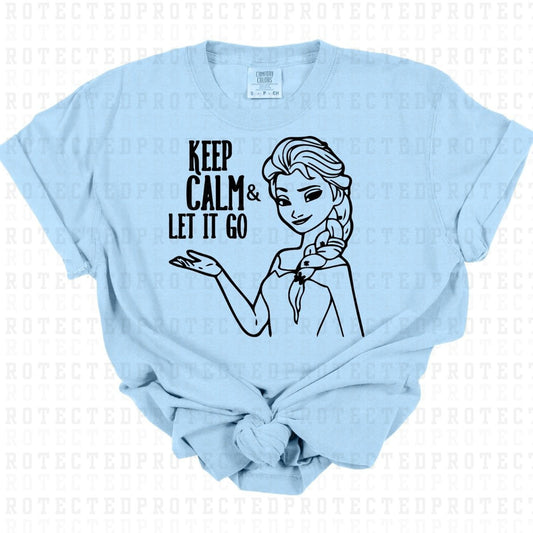 KEEP CALM *SINGLE COLOR* - DTF TRANSFER