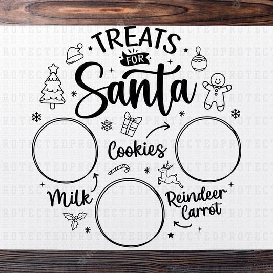 TREATS FOR SANTA *SINGLE COLOR* - DTF TRANSFER