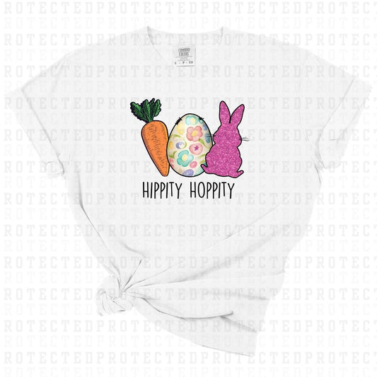 HIPPITY HOPPITY *FAUX SEQUIN BUNNY* - DTF TRANSFER