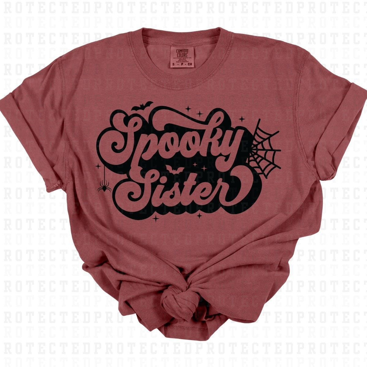 SPOOKY SISTER *SINGLE COLOR* - DTF TRANSFER