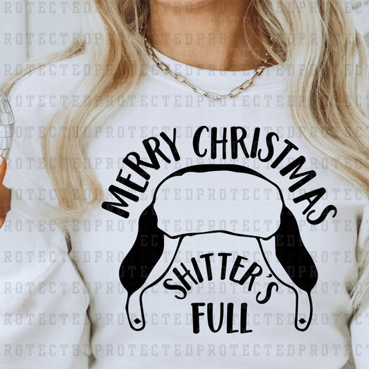 MERRY CHRISTMAS SH!TTERS FULL *SINGLE COLOR* - DTF TRANSFER