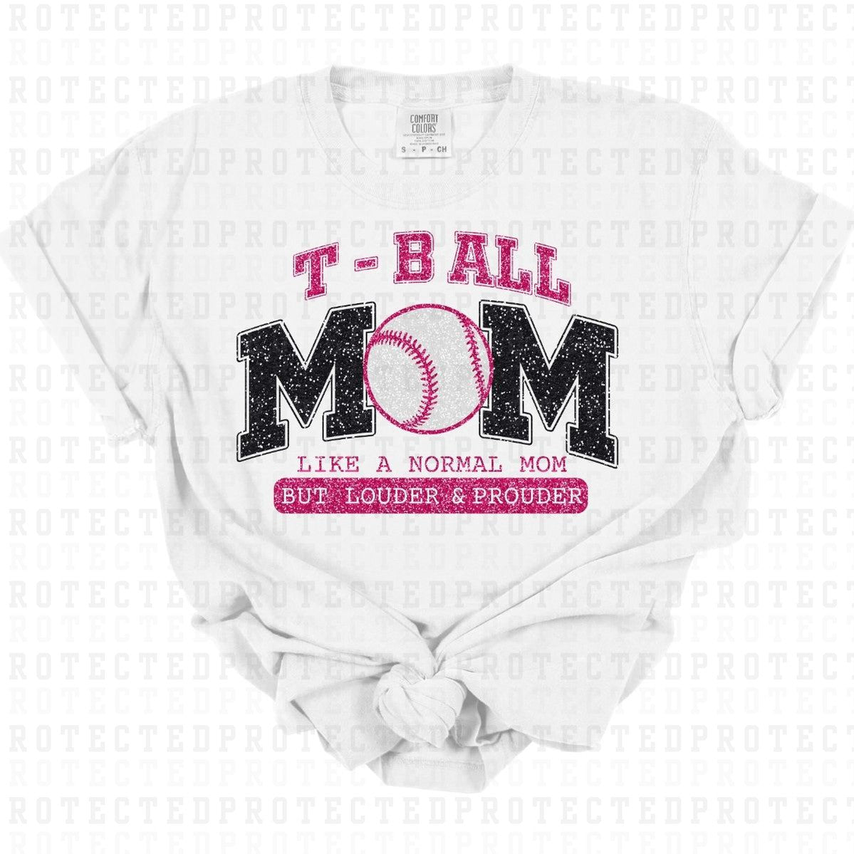 T-BALL MOM *FAUX SEQUIN* - DTF TRANSFER