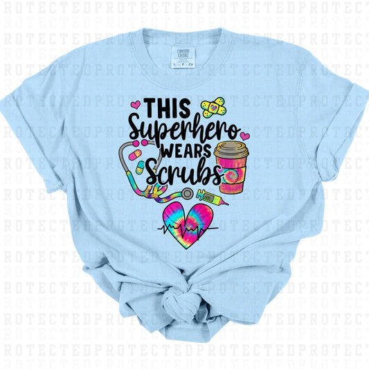 THIS SUPERHERO WEARS SCRUBS - DTF TRANSFER