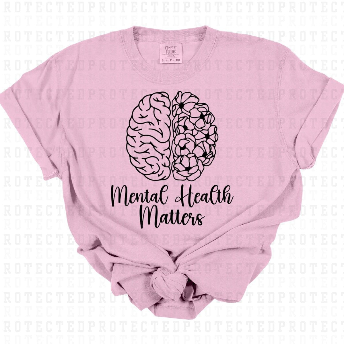 MENTAL HEALTH MATTERS *SINGLE COLOR* - DTF TRANSFER