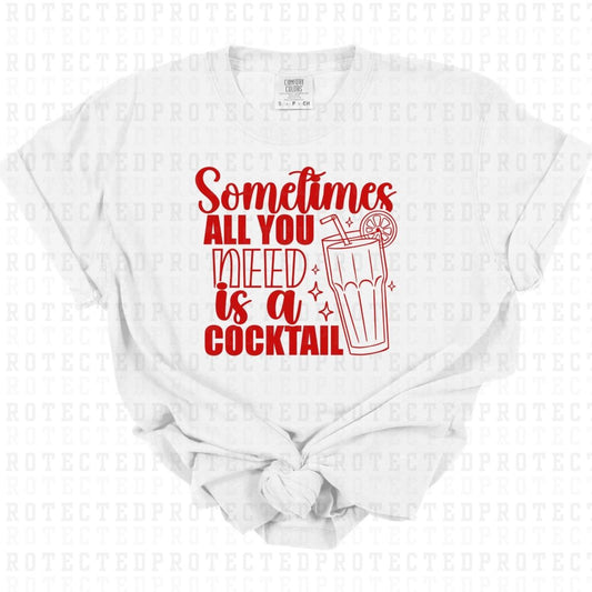 COCKTAIL *SINGLE COLOR* - DTF TRANSFER