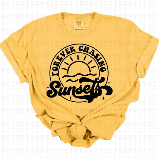 FOREVER CHASING SUNSETS *SINGLE COLOR* - DTF TRANSFER