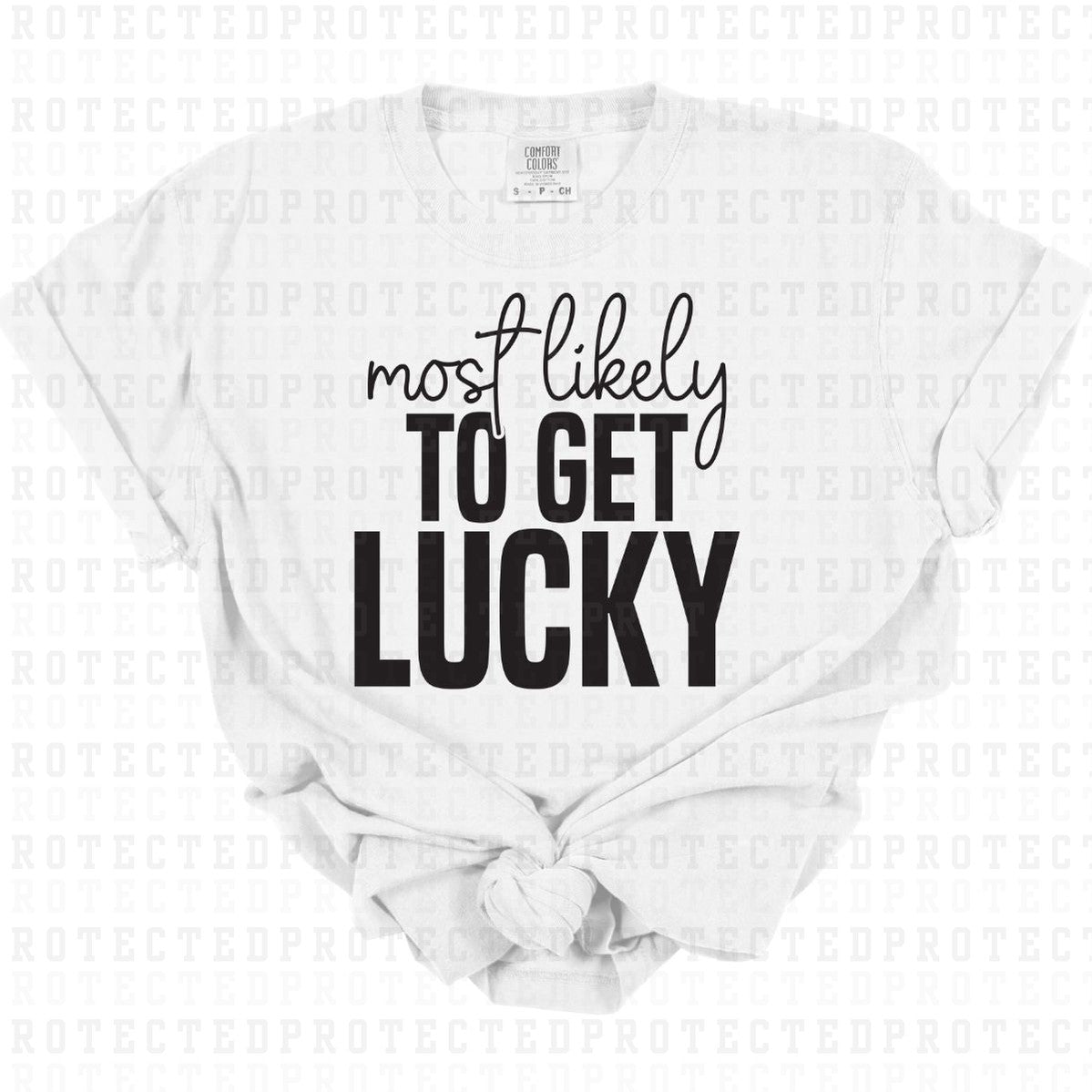 GET LUCKY *SINGLE COLOR* - DTF TRANSFER