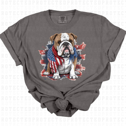 PATRIOTIC BULLDOG - DTF TRANSFER