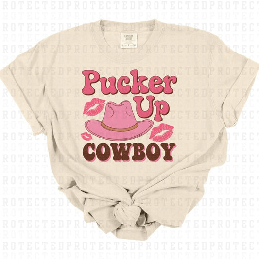 PUCKER UP COWBOY - DTF TRANSFER