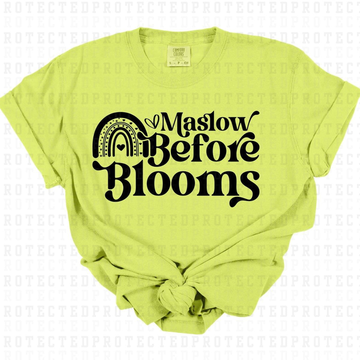 MASLOW BEFORE BLOOMS *SINGLE COLOR* - DTF TRANSFER