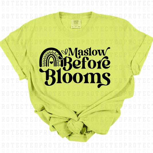 MASLOW BEFORE BLOOMS *SINGLE COLOR* - DTF TRANSFER