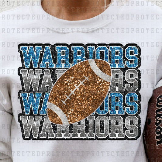 WARRIORS *FAUX SEQUIN* - DTF TRANSFER