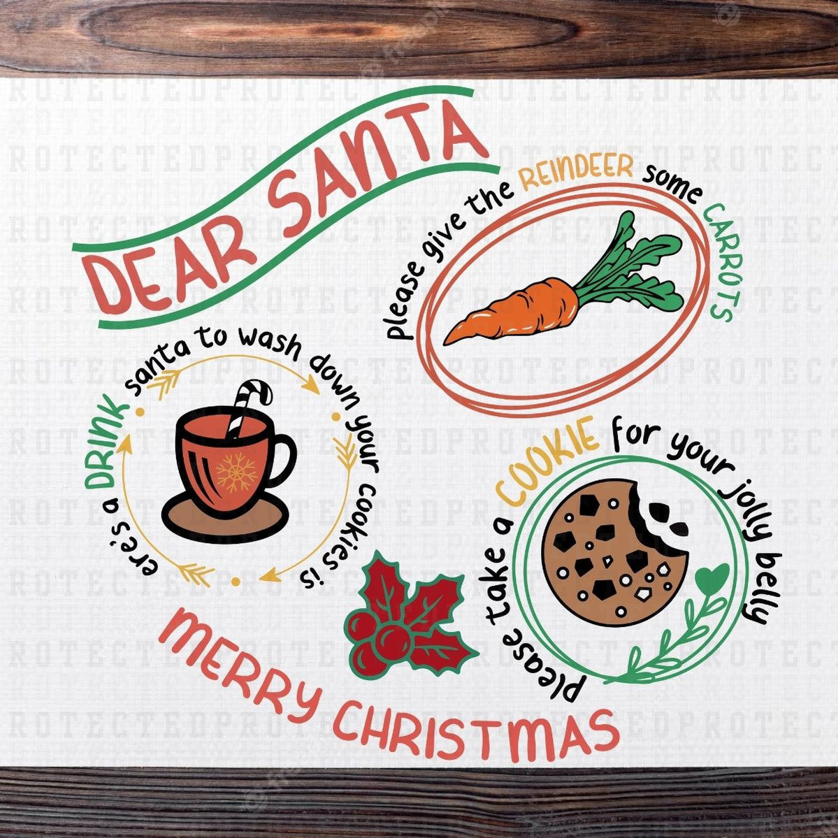 DEAR SANTA - DTF TRANSFER