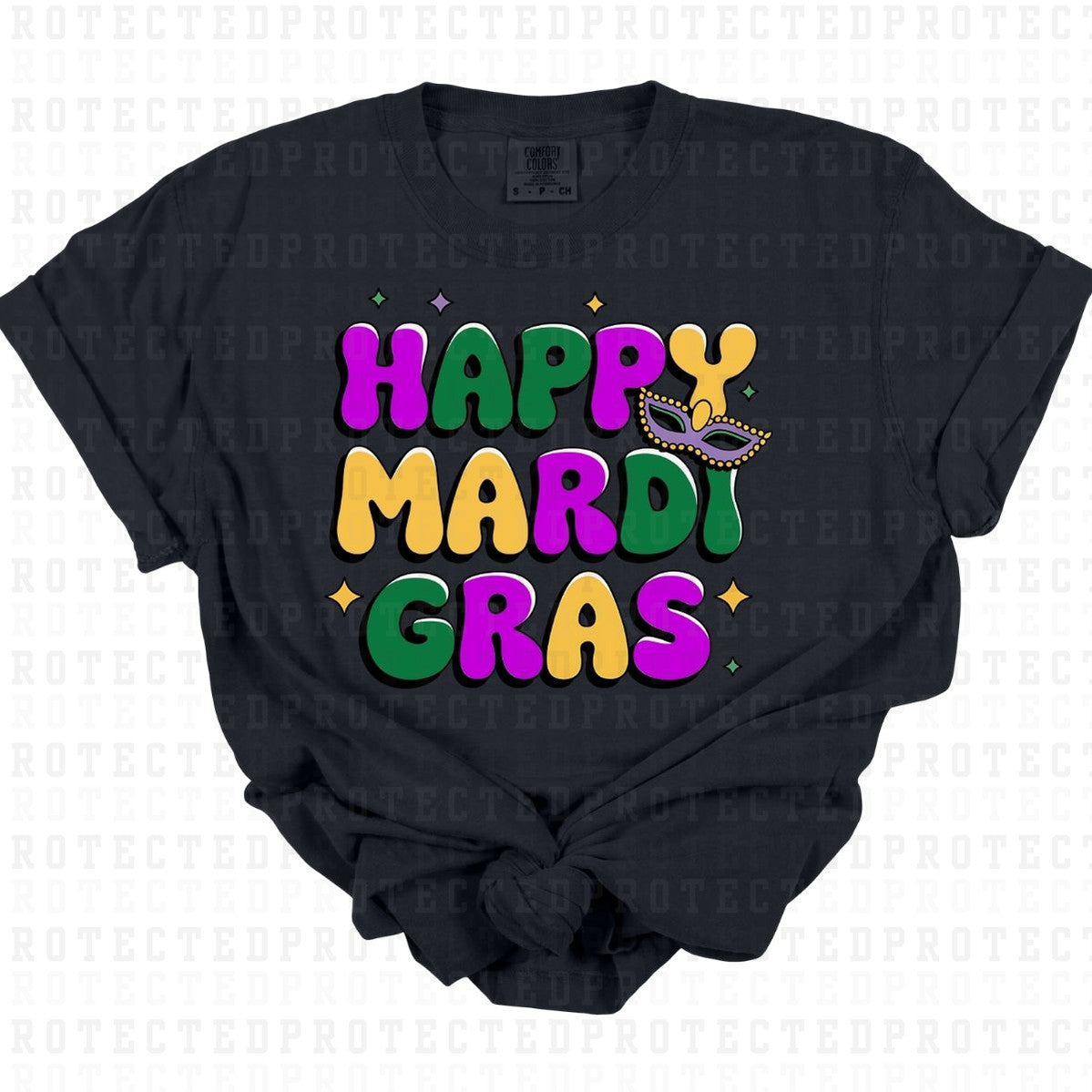 HAPPY MARDI GRAS - DTF TRANSFER