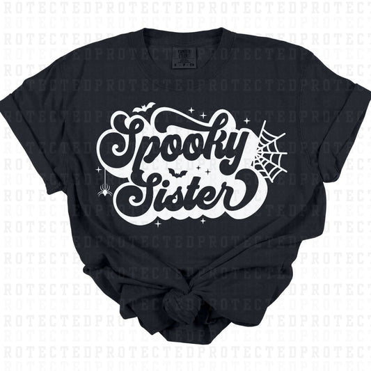 SPOOKY SISTER *SINGLE COLOR* - DTF TRANSFER