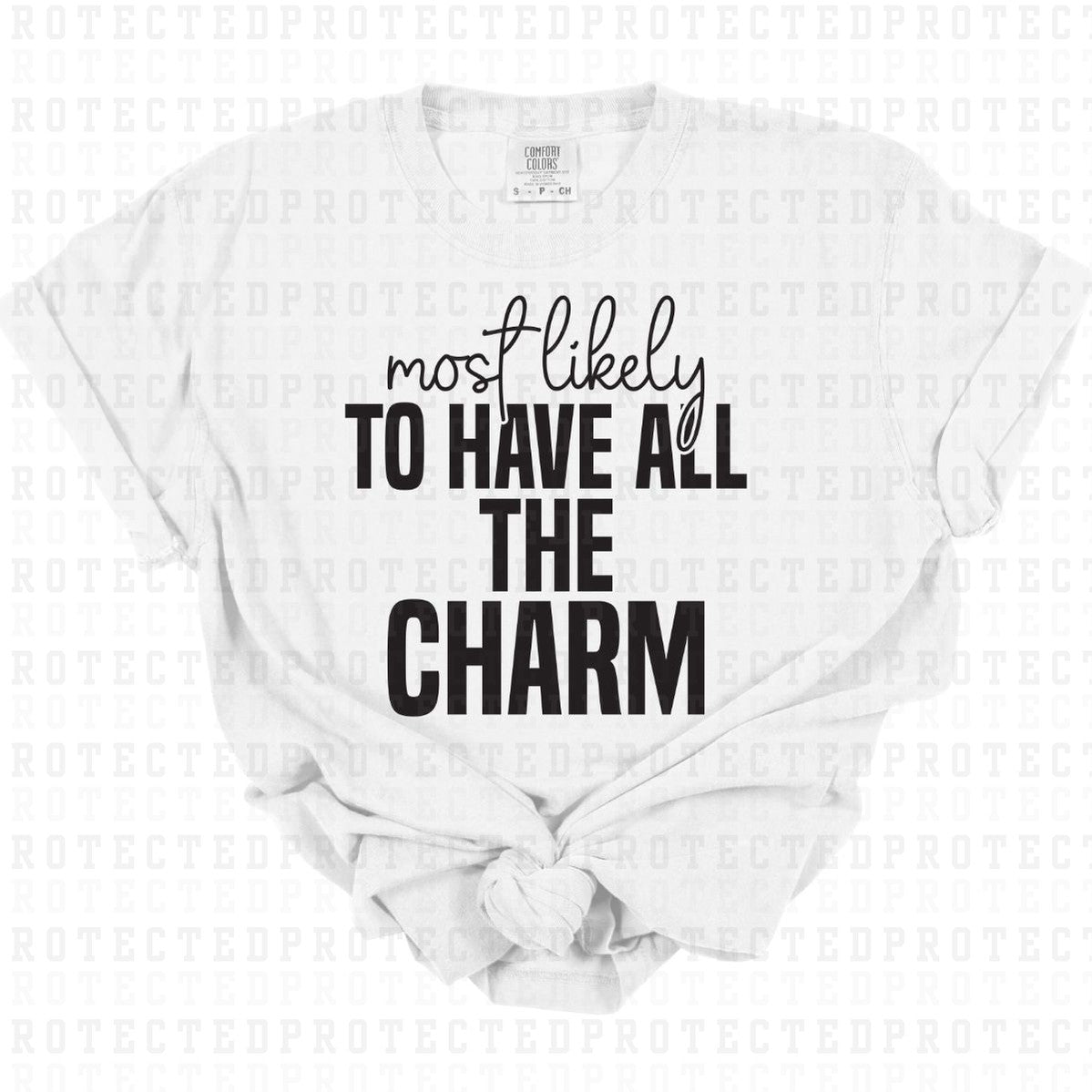 HAVE ALL THE CHARM *SINGLE COLOR* - DTF TRANSFER