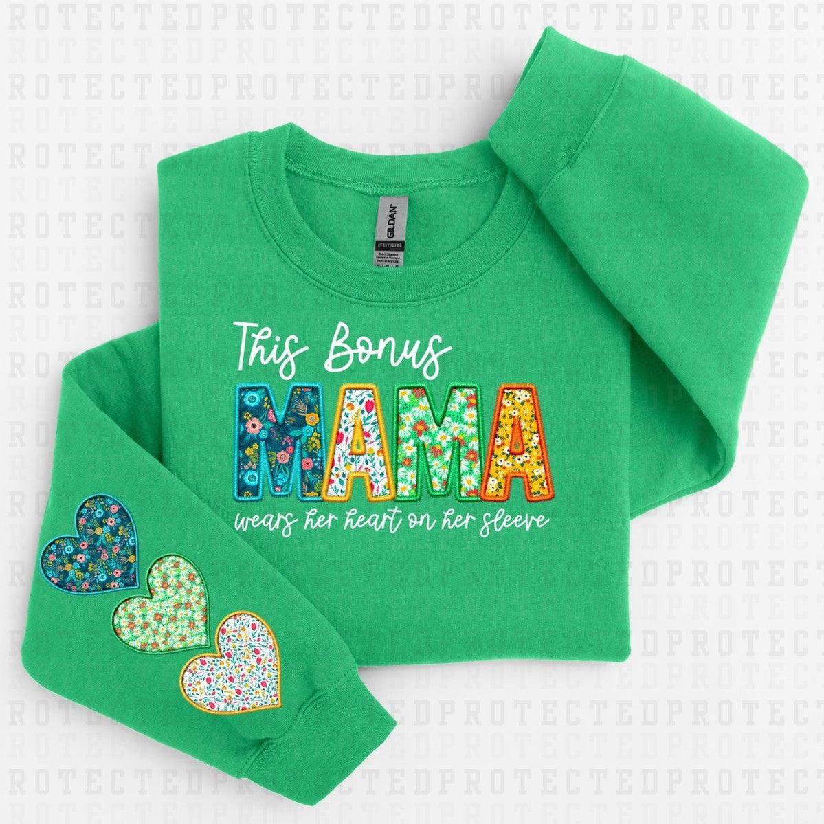 THIS BONUS MAMA  *SLEEVE COMES IN 6"* (FULL FRONT+1 SLEEVE) - DTF TRANSFER