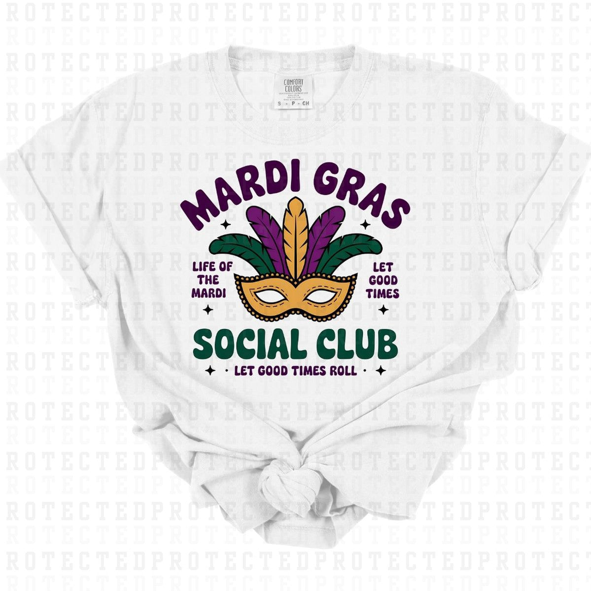 MARDI GRAS SOCIAL CLUB - DTF TRANSFER