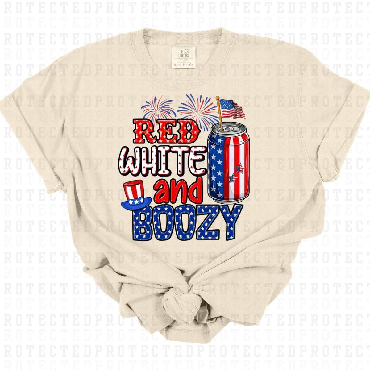 RED WHITE AND BOOZY - DTF TRANSFER