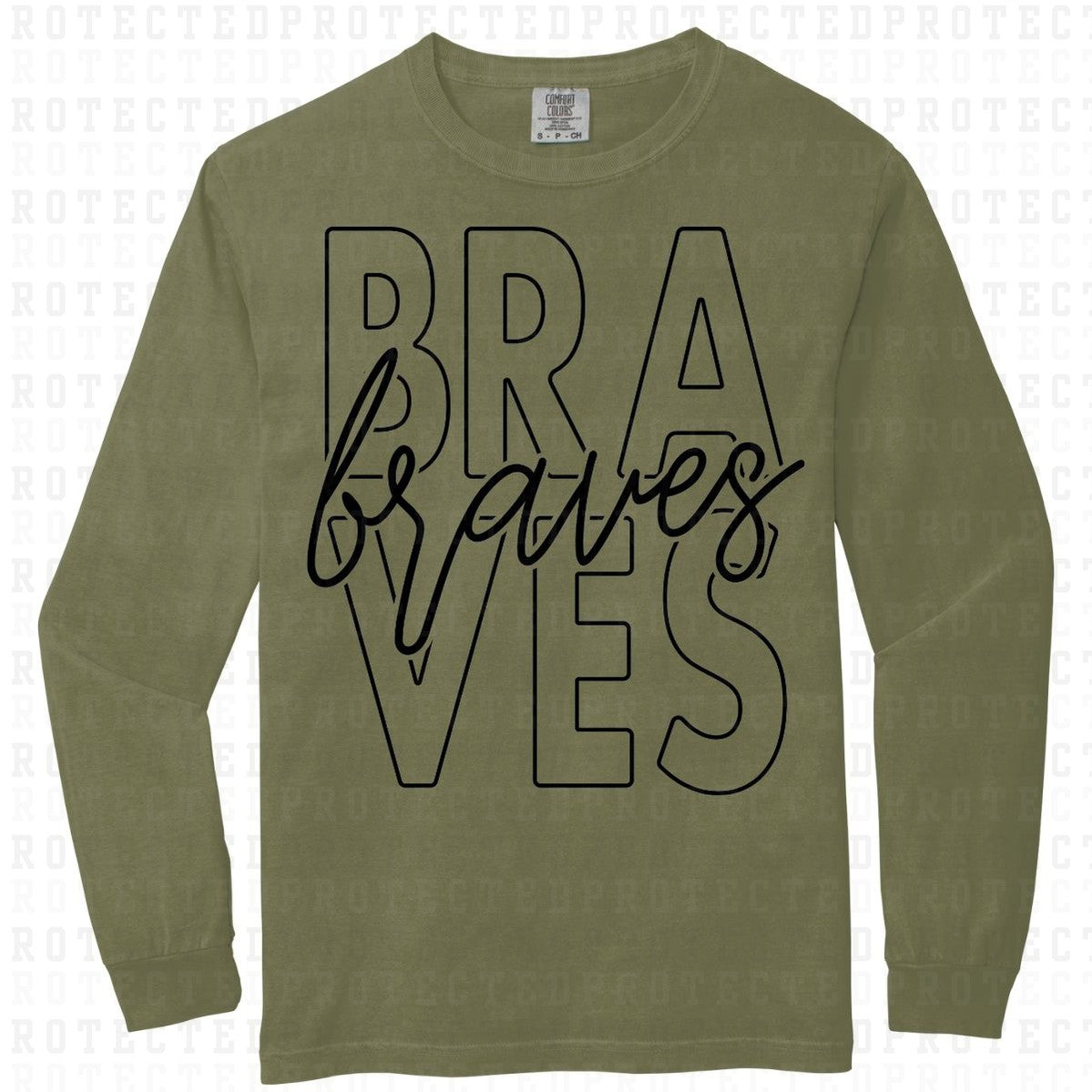 BRAVES *SINGLE COLOR* - DTF TRANSFER