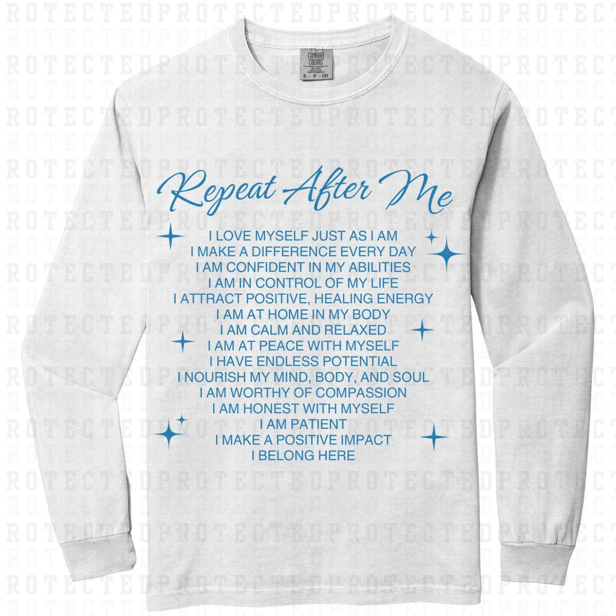 REPEAT AFTER ME *SINGLE COLOR* - DTF TRANSFER