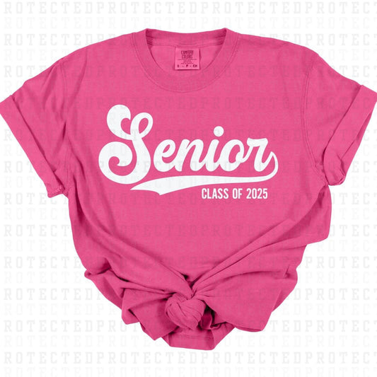 SENIOR CLASS OF 2025 *SINGLE COLOR* - DTF TRANSFER