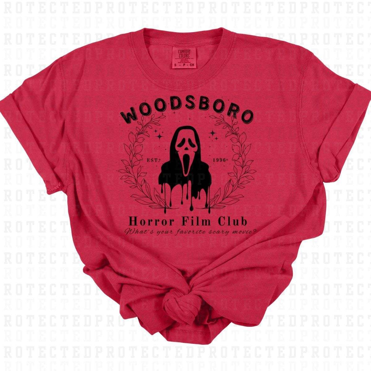 WOODSBORO HORROR FILM CLUB *SINGLE COLOR* - DTF TRANSFER