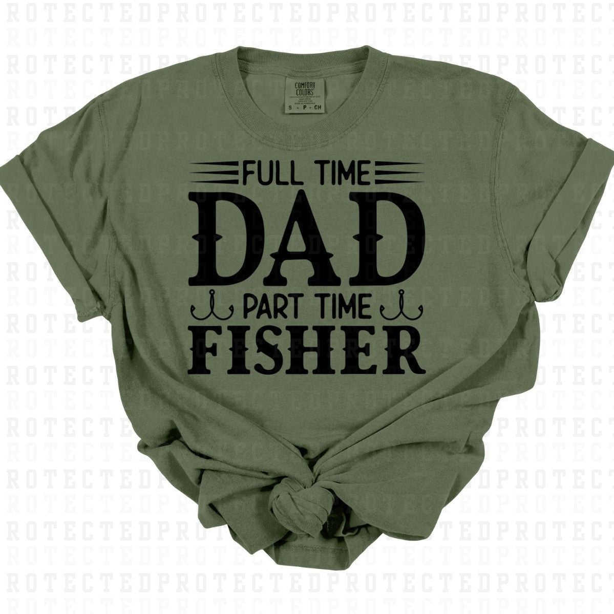 DAD FISHER *SINGLE COLOR* - DTF TRANSFER