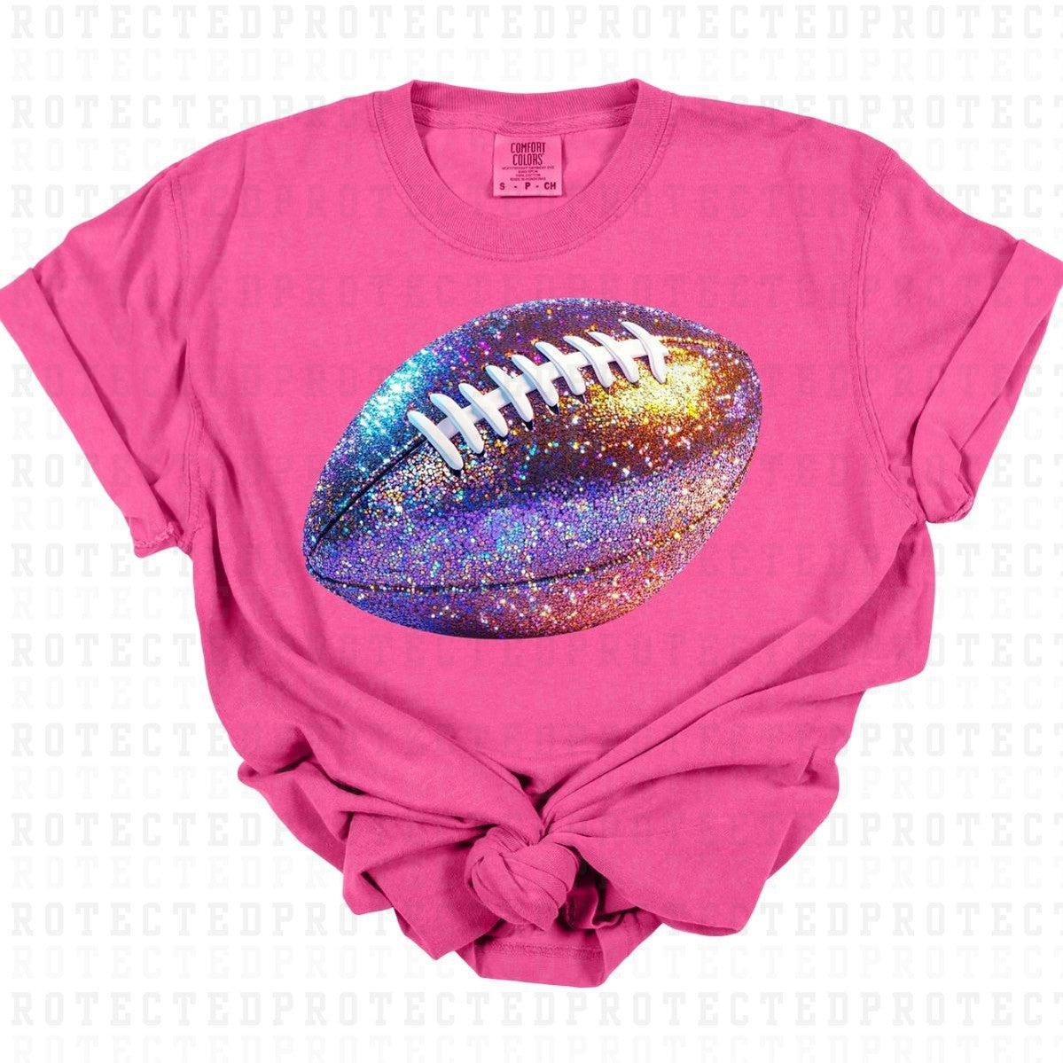 FAUX SEQUIN FOOTBALL - DTF TRANSFER