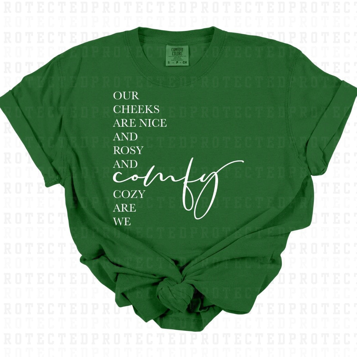 COMFY COZY ARE WE *SINGLE COLOR* - DTF TRANSFER