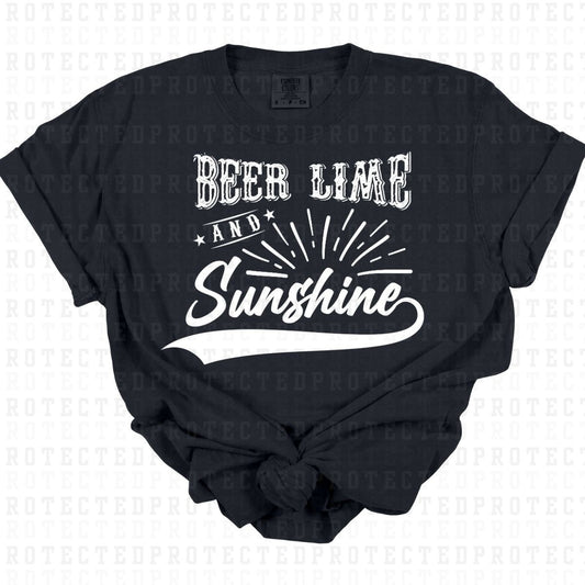 BEER LIME SUNSHINE *SINGLE COLOR* - DTF TRANSFER