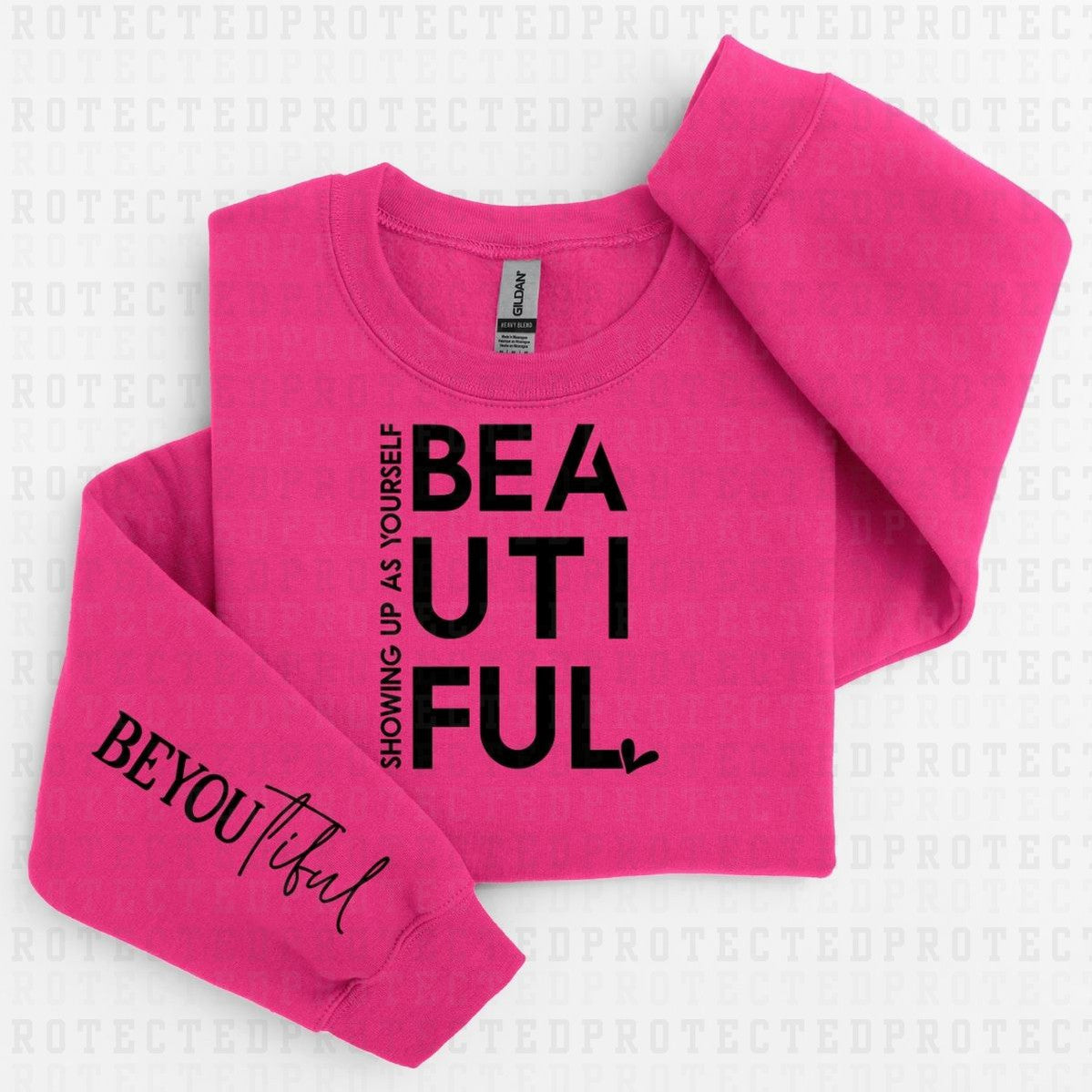 BEAUTIFUL *SLEEVE COMES IN 6"* (SINGLE COLOR/FULL FRONT+1 SLEEVE) - DTF TRANSFER