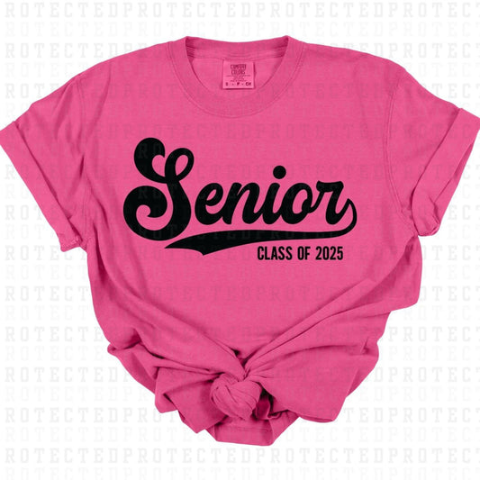 SENIOR CLASS OF 2025 *SINGLE COLOR* - DTF TRANSFER